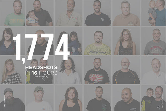 1,776 Headshots in 16 Hours with Vanessa Joy