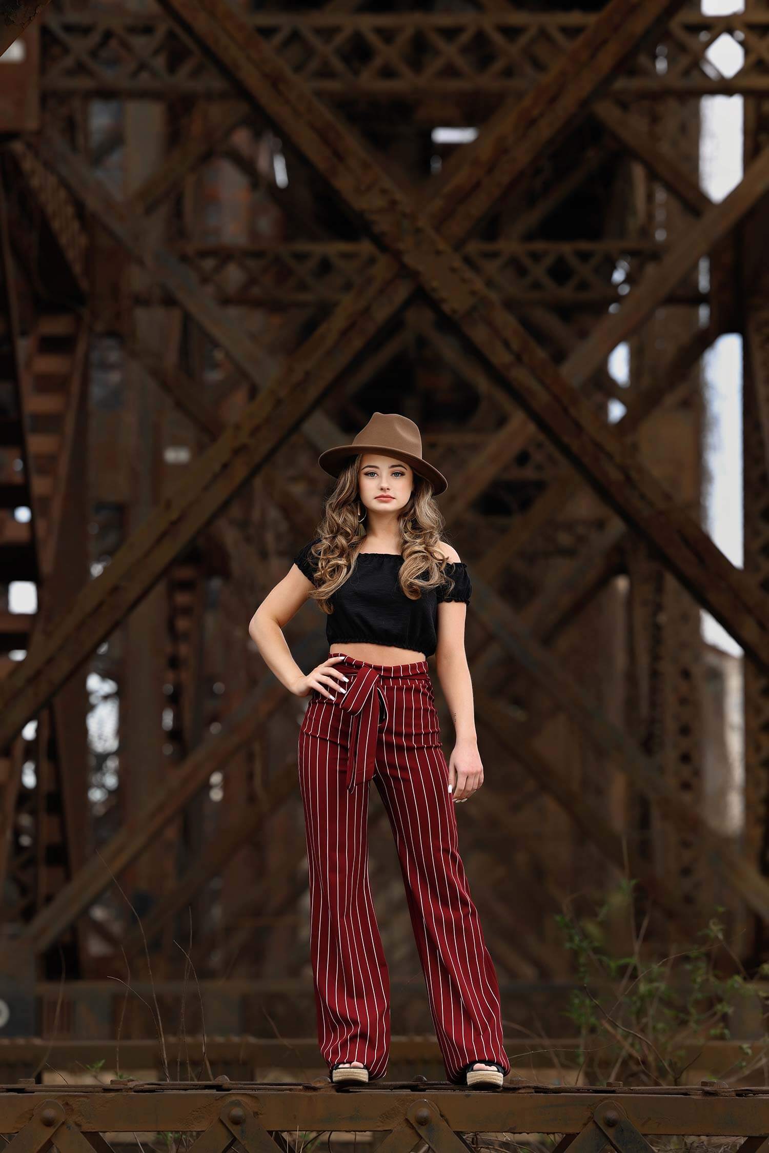 Scene 1: a senior fashion shoot in downtown St. Louis with the Canon R5 and Sal Cincotta