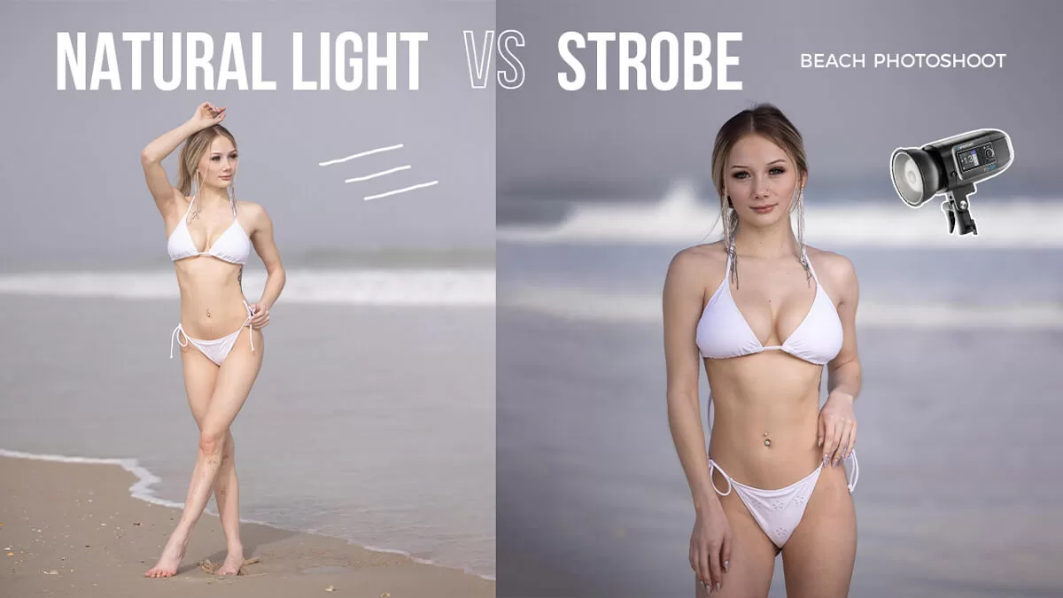 Read more about the article Beach Swimsuit Photoshoot // Natural Light vs Westcott FJ400 Strobe