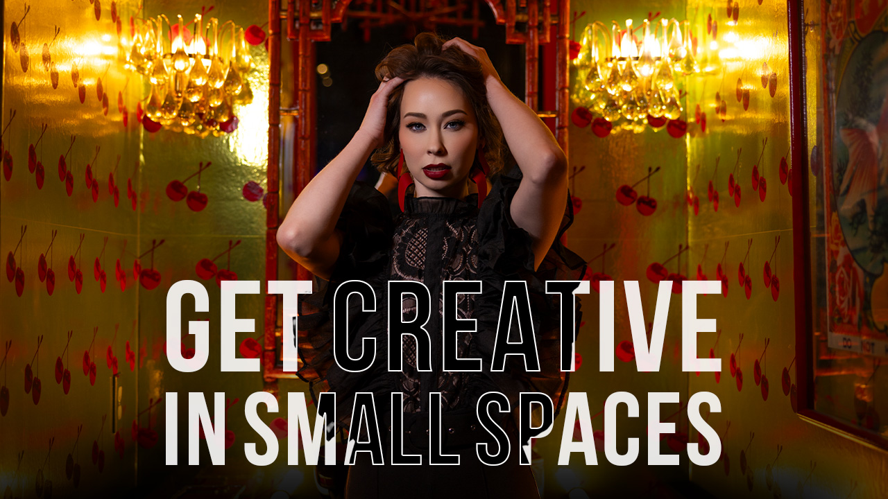 creative portraits in small spaces